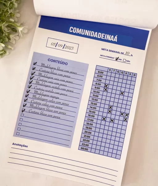 BLOCO CRONOGRAMA DE ESTUDOS INAÁ - Imagem 4